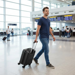 Kono 15 Inch ABS+PC Hard Shell ,Removable Wheels+Lightweight, Ryanair Approved Cabin Trolley, 40x30x20 Under Seat Hand Luggage