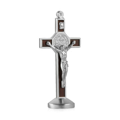 Fashion Car Ornament Metal Jesus Wood Cross Crucifix Auto Interior Dashboard Decoration Christian Jesus Ornaments Accessories