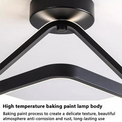 Modern Baked Enamel Finish LED Ceiling Lamp 3 Color Temperature Corridor Lights Balcony Lamps Bedroom Living Room 110V-240V