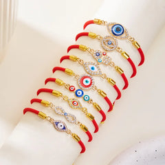Turkish Evil Eye Bracelets For Women Men Handmade Braided Black Red Rope Lucky Bracelet Fashion Couple Friendship Jewelry Gifts