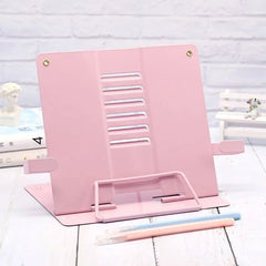 2023 Adjustable Portable Metal Adjustable Reading Book Holder Support Document Shelf Bookstand Tablet Music Score Recipe Stand