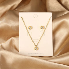 2PCS Stainless Steel Love Heart Pendant Necklaces – No Fade Jewelry Shipping Gold Color