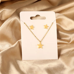 2PCS Stainless Steel Love Heart Pendant Necklaces – No Fade Jewelry Shipping Gold Color
