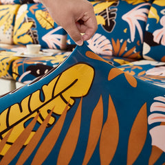 new floral printed stretch sofa seat cushion cover backrest cover protector for couch sofa cover L shape chaselong slipcovers