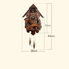 Classic Vintage Cuckoo Clock Retro Wood Unusual Creative Wall Clock With Pendulum Customize Reloj Digital Pared Household Goods