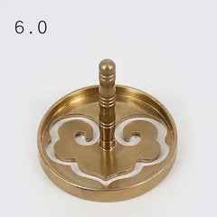 Incense Burner Accessories Copper Metal Lotus Cloud Hollow Out Printing Pressing Equipment Tools Chinese Living Room Incense