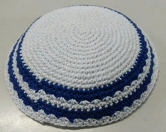 16/17cm HANDMADE KNITTED YARMULKE KIPPAH