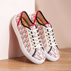 C-H Women's Casual Shoes  Autumn New Comfortable Canvas Shoes Skeleton Correction Woman Walking Flat Shoes