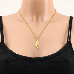 Stainless Steel Israel Star of David Pendant Necklace Unisex Couple Ethnic Patriotic Jewelry Gift Hot Sale European Style