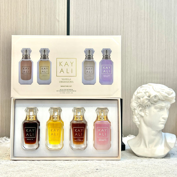 KAYALI Women’s Perfume Gift Set  4*10ml Long Lasting Fresh Mild Elegant Floral Fruity Musk Natural Fragrance Two Scents