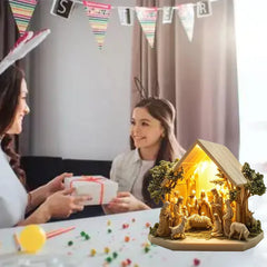 2025 Desktop Decor Family Statue Jesus Tree Of Life Newborn Acrylic Flat Plate Desktop Decoration Ornaments For Home Decor