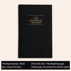A5 Cloth Notebook Gratitude Book English Self Care Diary Daily Planner for Positive Mindfulness Practice