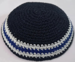 16/17cm HANDMADE KNITTED YARMULKE KIPPAH