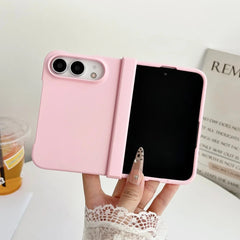 Solid Color Skin-Feel Matte Hinge Central Axis Protect Fold Phone Case For iPhone 18 Fold Ultra 18Ultra Shockproof Hard PC Cover