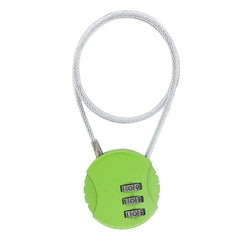 Extended Wire Rope Combination Lock 3 Digit Code Lock Password Motorcycle Helmet Metal Keyed Padlock Travel Anti-Theft Locks