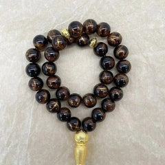 10mm 33PCS Glass Tasbih Islamic Prayer Beads Bracelet for Women