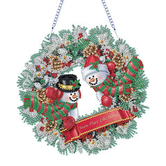 5D DIY Christmas Diamond Painting Wreath – Wall & Door Decor