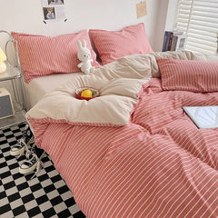 Skin-friendly Quilt Cover Plaid Style Duvet Covers Double Side Bed Cover постельное белье Home Comforter Covers(No Pillowcase)