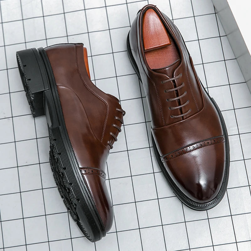 Men’s Formal Leather Dress Shoes for Business & Wedding