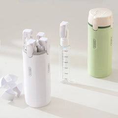 4-in-1 Shampoo Bottle Portable Cosmetics Lotion Bottle Storage Bottle Travel Separate Bottle Shampoo Bath Gel Separate Bottle