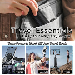 Magnetic Mini Tripod for Phone Tablet Foldable Desk Magnetic Phone Stand Detachable Cell Phone Tripod Hands Free Holder For Vlog