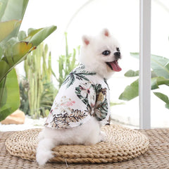 Hawaiian Beach Style Dog T-Shirts Thin Breathable Summer Dog Clothes for Small Dogs Puppy Pet Cat Vest Pet Shop
 Pet Clothing