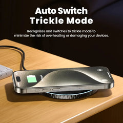 Toocki 15W Wireless Charger Pad Fast Wireless Charging Station for iPhone 15 14 13 12 Samsung Galaxy S23 S22 S21 S20 Airpods
