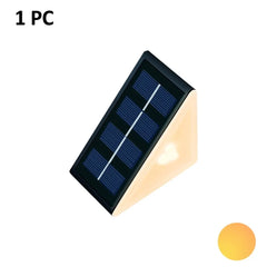 Outdoor Solar Step Lights, Warm White & RGB, IP67 Waterproof, Auto On, for Patio, Yard, Driveway, Porch Decoration Home Decor Lamps and Lights