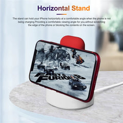 New Upgraded 2-in-1 Silicone Stand for Apple Watch iphone for Airpods Charging Base for iwatch Night Dock for IPhone14 15Pro Max