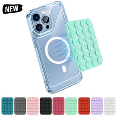 Silicone Suction Cup Mobile Phone Holder for Magsafe Magnetic Phone Holder Wall Mount Stand For iPhone 12/13/14/15/16/17 Bracket