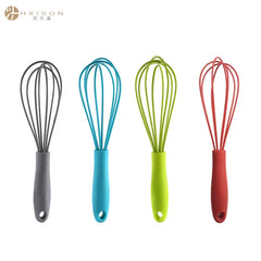 6-inch Mini Children's Silicone Egg Beater Household Manual Cream Egg Mixer Kitchen Baking Tool