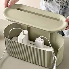 Nordic Plug Board Storage Box – Cable & Router Organizer Case
