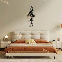 Creative and Fashionable Living Room Music Symbol Pendulum Wall Clock Modern Design Silent Home Decoration