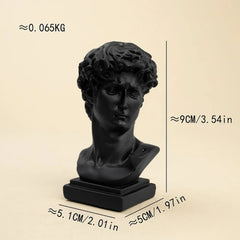 Ins Nordic David Vase  Ornaments Flower Pot Makeup Brush Storage Bucket  Vintage Home Decoration Art Sketch Practice