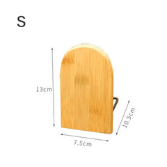 Nature Bamboo Desktop Organizer Bookends Book Ends Stand Holder Shelf Bookrack