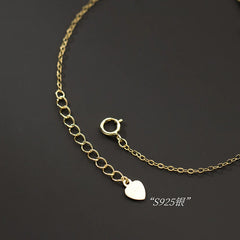 WANTME 925 Sterling Silver Simple Gothic Pave Zircon Cross Chain Bracelet for Women Fashion Statement Gold Party Jewelry Gift