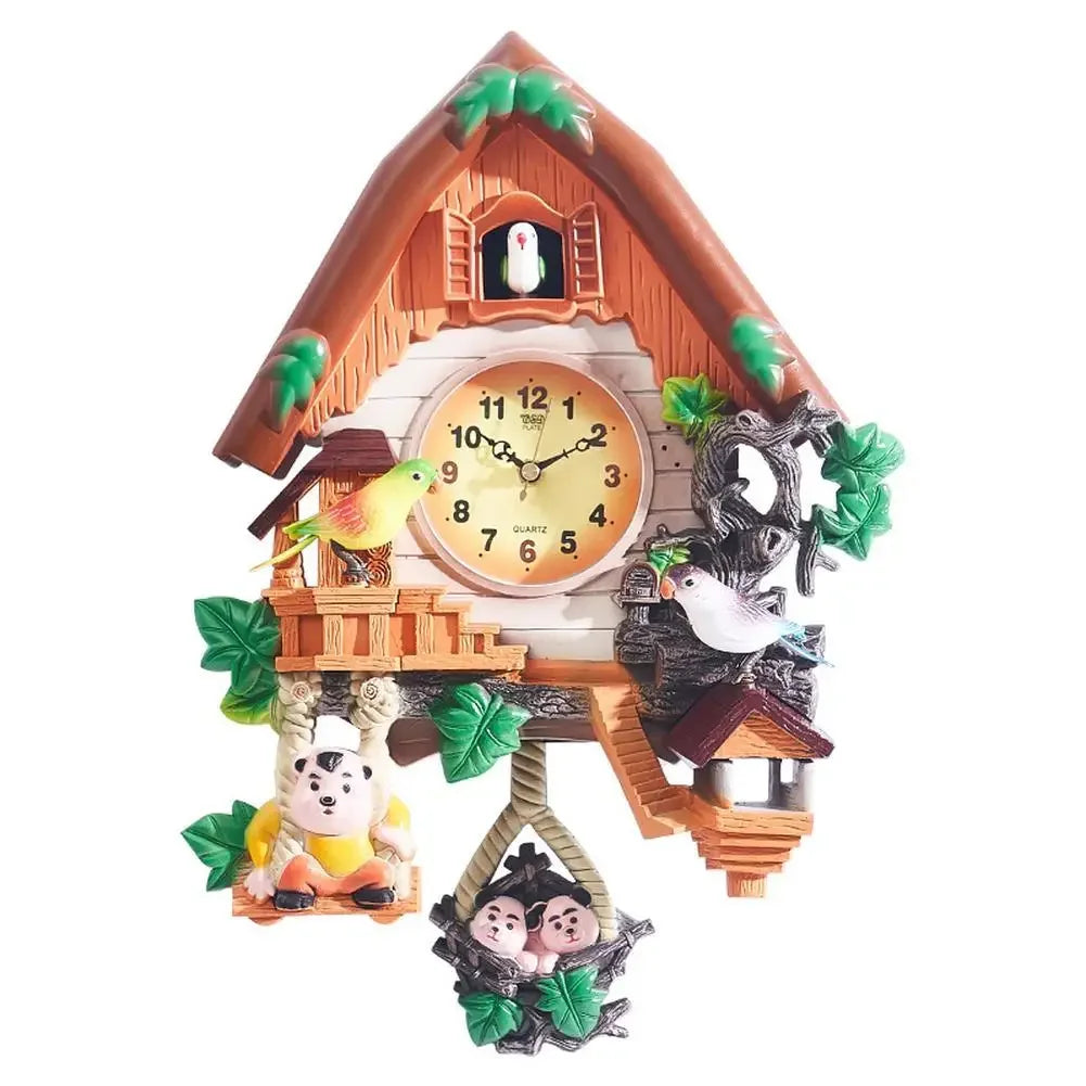 Cuckoo Wall Clocks with Timer Resin Clock Function Digital Decorative Wall Clock with Sounds For Home Kids Living Room Decor