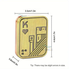EDC Push Slider Metal Fidget Anti Stress Toys Adults Finger Spinner Poker Relieve Anxiety Toy Portable Pop Magnetic Slider Games