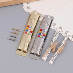 Door Metal Mezuzah Blessing Home Decoration Gift Hanukkah Decor Retro Religious Jerusalem Mezuza Case