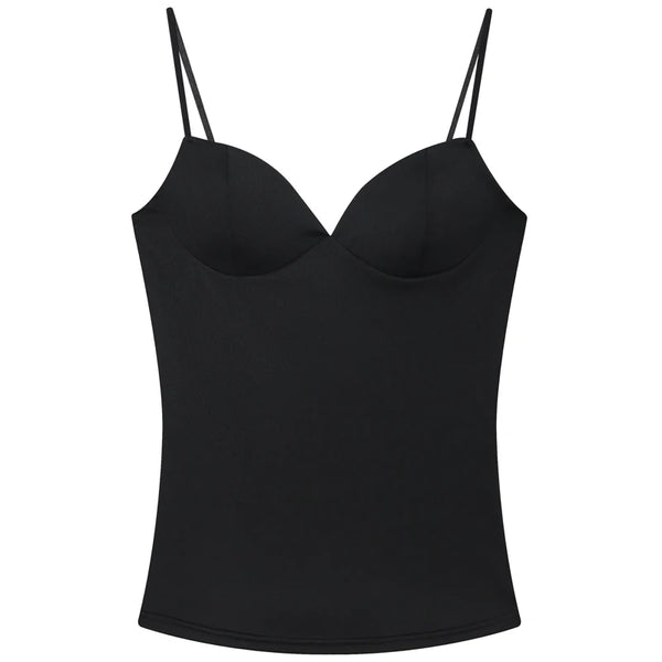 HXAO Burgundy Corset Camisole – Women Sleeveless Backless Top
