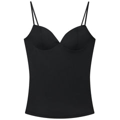 HXAO Burgundy Corset Camisole – Women Sleeveless Backless Top