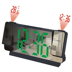 LED Electronic Projection Clock Large Screen Digital Alarm Clock Intelligent Luminous Clock for Home Bedroom Living Room