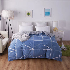 Fall Simple plaid Style Duvet Cover 220x240 Quilt Cover 1PCS Comforter Covers for double twin queen king bed size Plaid bedding