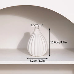 INS Nordic White Ceramic Vase – Decorative Flower Pot Home Decor