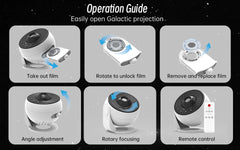 Star Projector Galaxy Night Light HD Lmage Disc Upgraded Planetarium Projector With Remote Control Bluetooth Function For Room