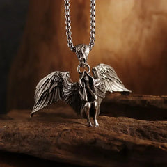 Dante Purgatory Cross Necklace Vintage Christian Passion Jesus Cross Pendant Male and Female Catholic Amulet Jewelry Gift