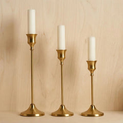 Cross-Border Retro European Creative Trumpet Bell Base Light Luxury Nordic Style Metal Iron candle holders Holder Home Decor