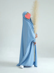 Ramadan Muslim Dress Girls Kids Prayer Garment Hijab Dress Child Hooded Abaya Full Cover Niqab Islam Dubai Eid Robe 2026 Jilbab