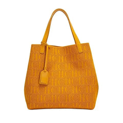CH High Quality Craft Large Capacity Handbag Ladies Shoulder Bag Fashion Classic New Pure Color Outer Pocket Ladies Handbag