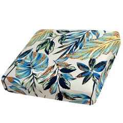 Tropical rainforest leaf printed milk silk sofa cover, elastic sofa cover, dust-proof and detachable sofa cover